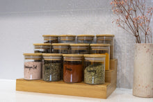 Load image into Gallery viewer, Round Glass & Bamboo Jar 250ml