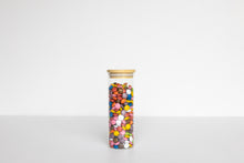 Load image into Gallery viewer, Round Glass & Bamboo Jar 550ml