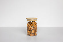 Load image into Gallery viewer, Round Glass & Bamboo Jar 950ml