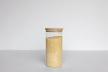 Load image into Gallery viewer, Round glass jar with bamboo lid 1300ml