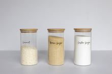 Load image into Gallery viewer, Round Glass & Bamboo Jar 1300ml