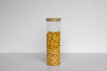 Load image into Gallery viewer, Round Glass & Bamboo Jar 2100ml