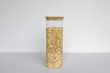 Load image into Gallery viewer, Square Glass & Bamboo Jar 2000ml
