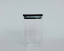 Load image into Gallery viewer, Onyx Glass & Bamboo Jar 1000ml