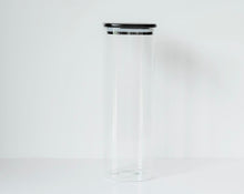 Load image into Gallery viewer, Onyx Glass & Bamboo Jar 2000ml