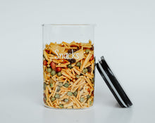 Load image into Gallery viewer, Onyx Glass & Bamboo Jar 1000ml