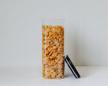 Load image into Gallery viewer, Onyx Glass & Bamboo Jar 1750ml