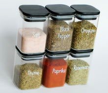 Load image into Gallery viewer, Onyx Herb & Spice Jars - 6 pack