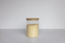Load image into Gallery viewer, Round Glass &amp; Bamboo Jar 3500ml
