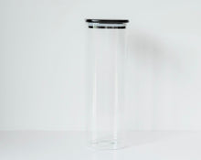 Load image into Gallery viewer, Onyx Glass &amp; Bamboo Jar 2000ml
