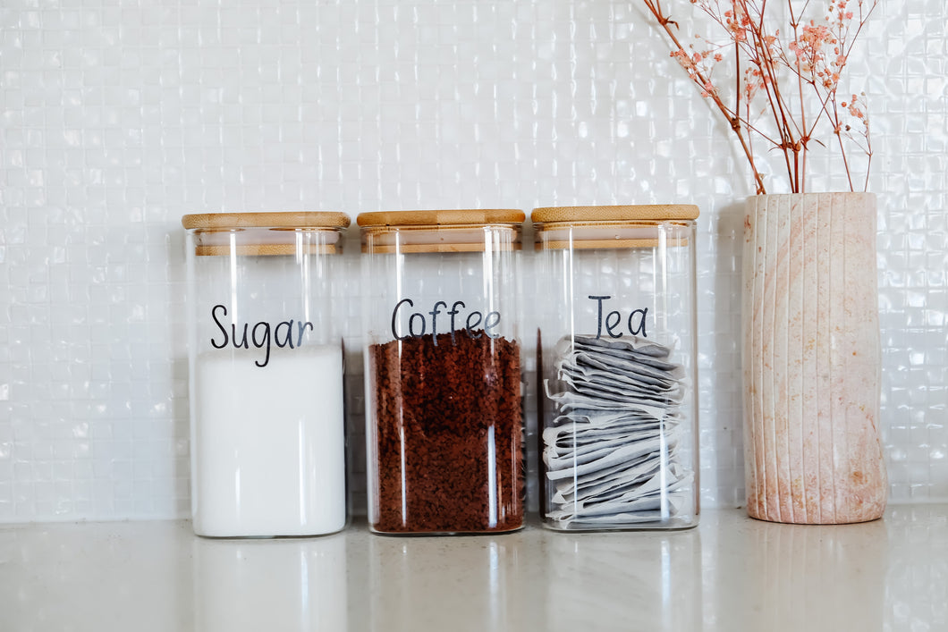 Square Tea, Coffee & Sugar Set
